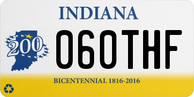 IN license plate 060THF