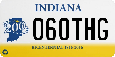 IN license plate 060THG