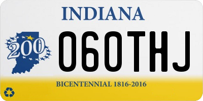 IN license plate 060THJ