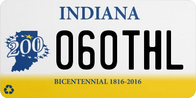 IN license plate 060THL