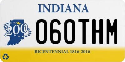 IN license plate 060THM