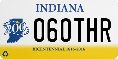 IN license plate 060THR