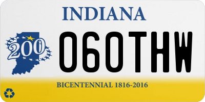 IN license plate 060THW