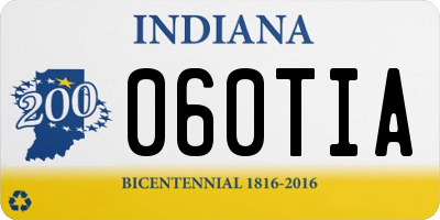IN license plate 060TIA
