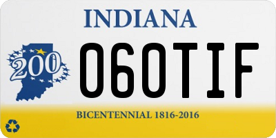 IN license plate 060TIF