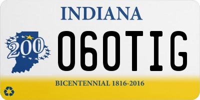 IN license plate 060TIG