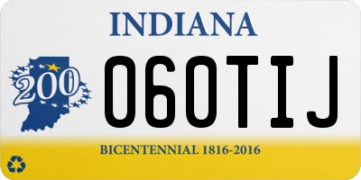IN license plate 060TIJ