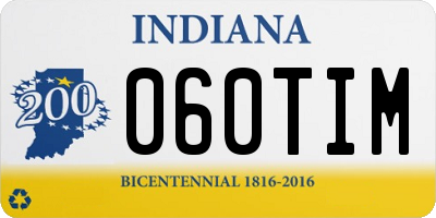 IN license plate 060TIM