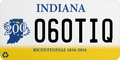 IN license plate 060TIQ