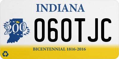 IN license plate 060TJC