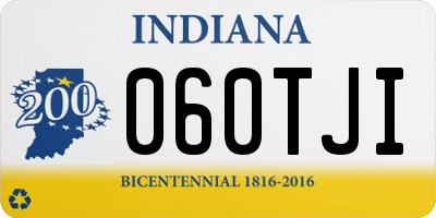 IN license plate 060TJI