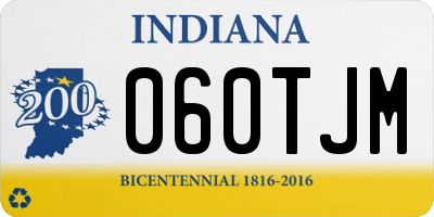IN license plate 060TJM