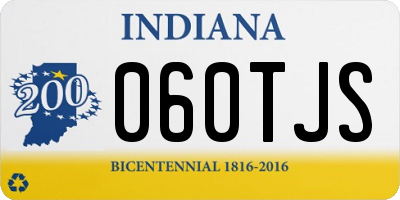IN license plate 060TJS