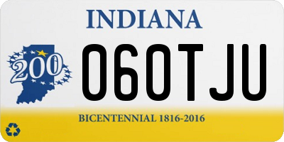 IN license plate 060TJU
