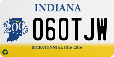 IN license plate 060TJW