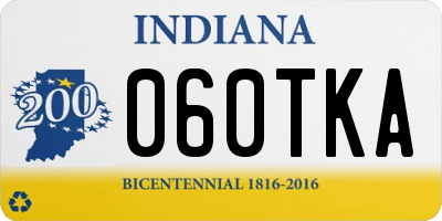 IN license plate 060TKA