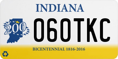 IN license plate 060TKC