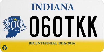 IN license plate 060TKK