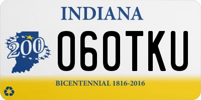 IN license plate 060TKU