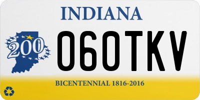 IN license plate 060TKV