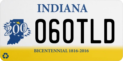 IN license plate 060TLD
