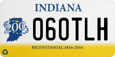 IN license plate 060TLH