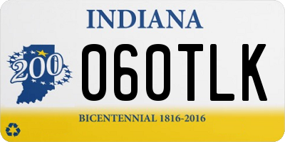 IN license plate 060TLK