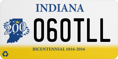 IN license plate 060TLL