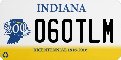 IN license plate 060TLM