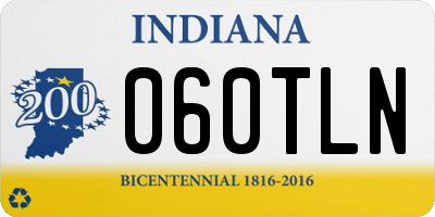 IN license plate 060TLN