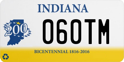 IN license plate 060TM