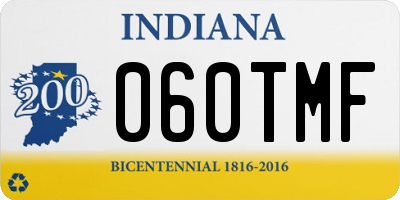 IN license plate 060TMF