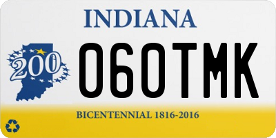 IN license plate 060TMK