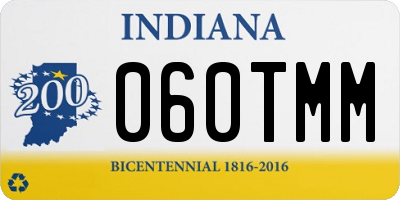 IN license plate 060TMM
