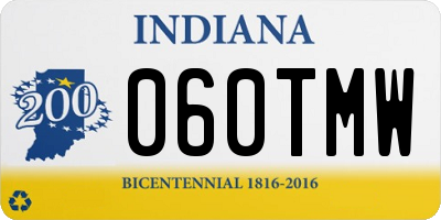 IN license plate 060TMW