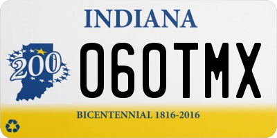 IN license plate 060TMX