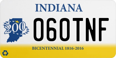 IN license plate 060TNF