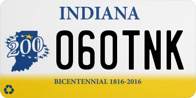 IN license plate 060TNK