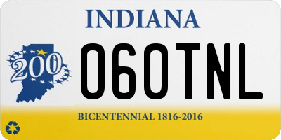 IN license plate 060TNL