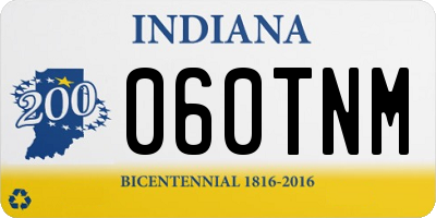 IN license plate 060TNM