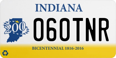 IN license plate 060TNR