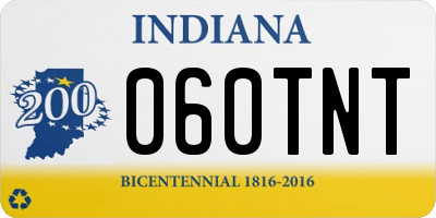 IN license plate 060TNT