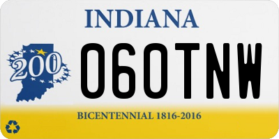 IN license plate 060TNW