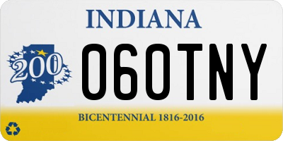 IN license plate 060TNY