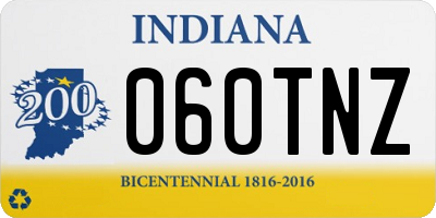 IN license plate 060TNZ