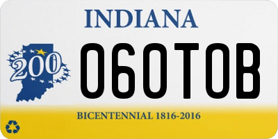 IN license plate 060TOB