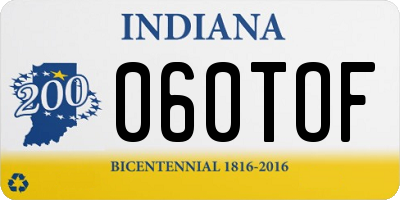IN license plate 060TOF