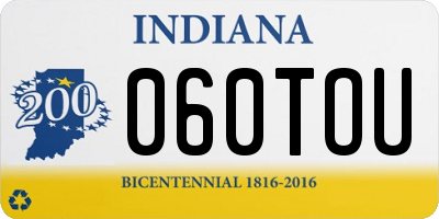 IN license plate 060TOU