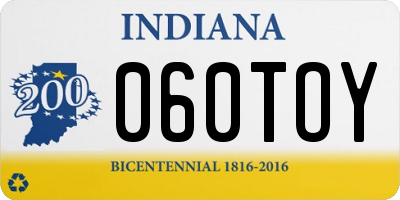 IN license plate 060TOY
