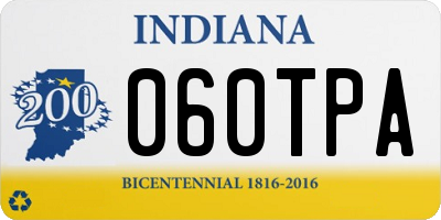 IN license plate 060TPA